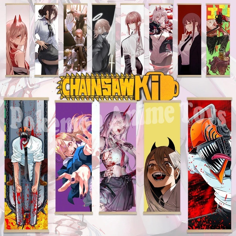 Woodworking Ideas - Affiche de dessin animé Chainsaw Man,