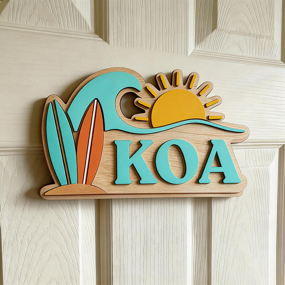 Woodworking For Beginners - Plaque de porte personnalisée en bois