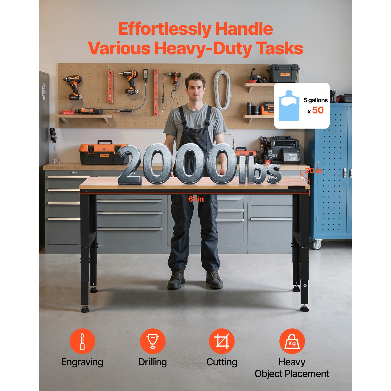 Banc de travail réglable en ha - Woodworking Table avis et prix